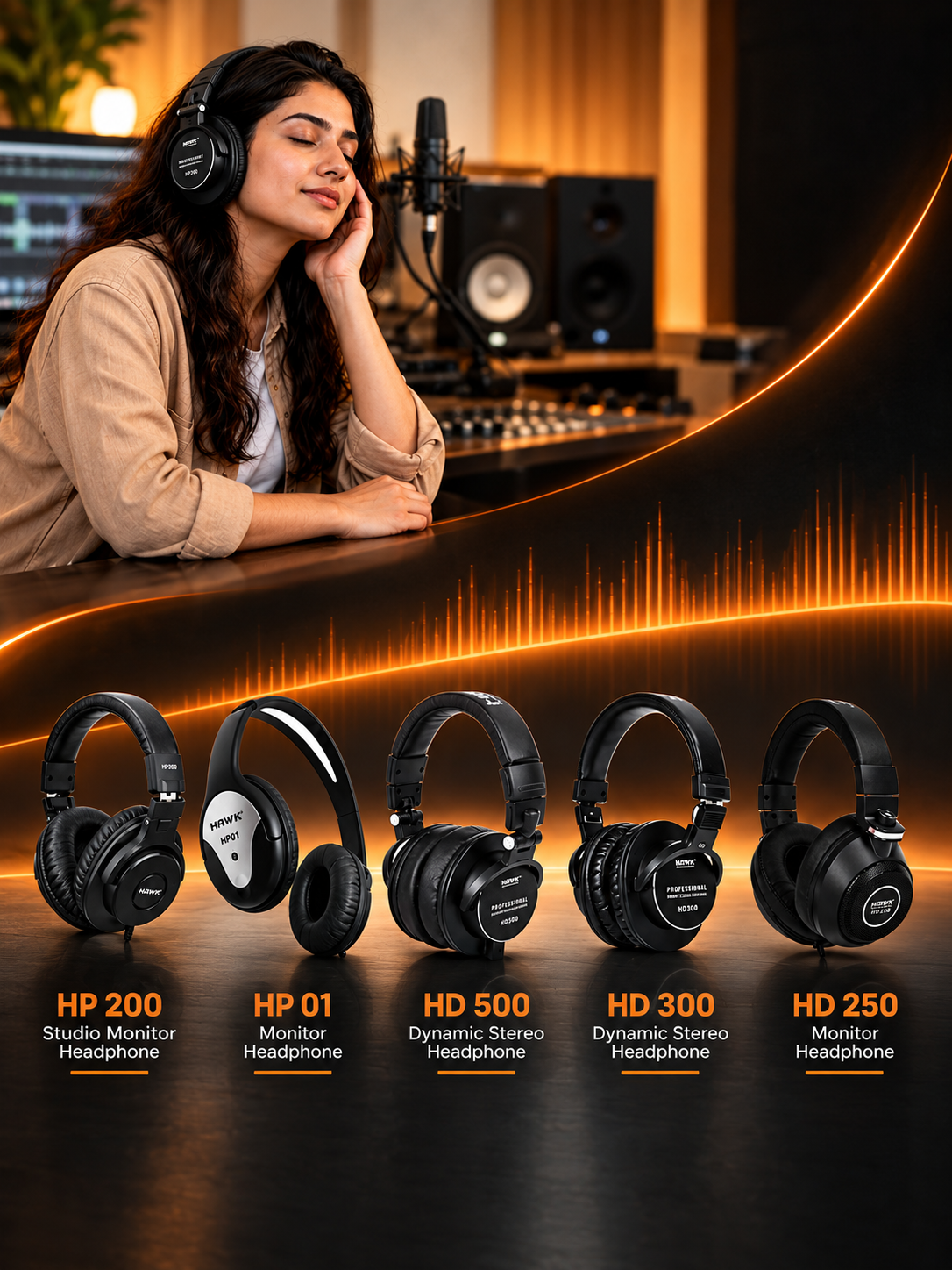 Professional audio speakers