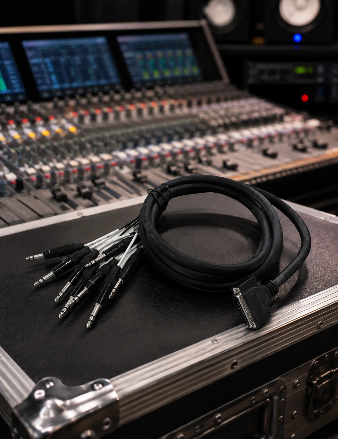 HDTS803 DB25 to 8-channel 6.35mm TRS audio cable