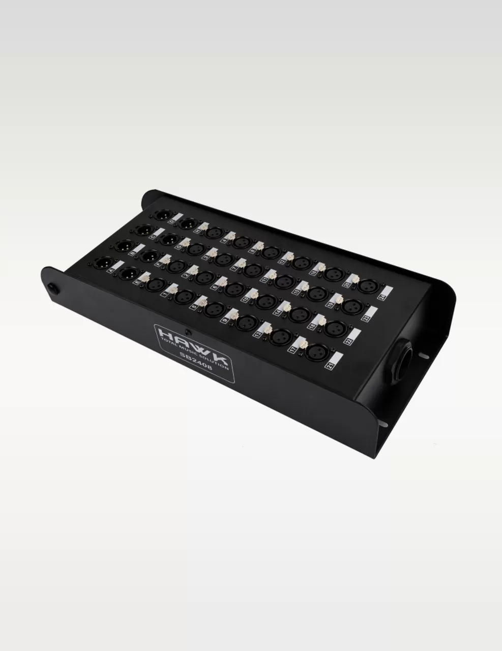 Hawk SB2408, Heavy Duty Stage Box for Snake Cable, 24 Input and 8 Out with connectors