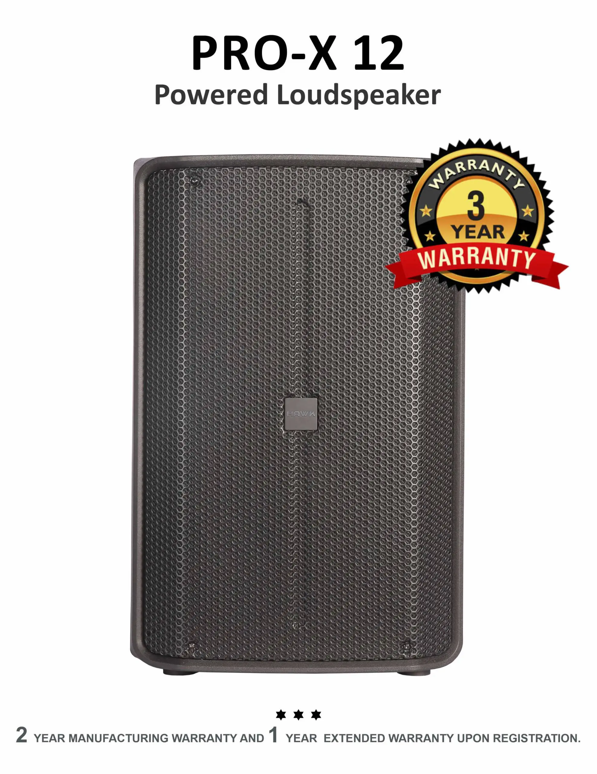 HAWK PRO X-12″ Inch 300 Watts Powered Loud Speaker