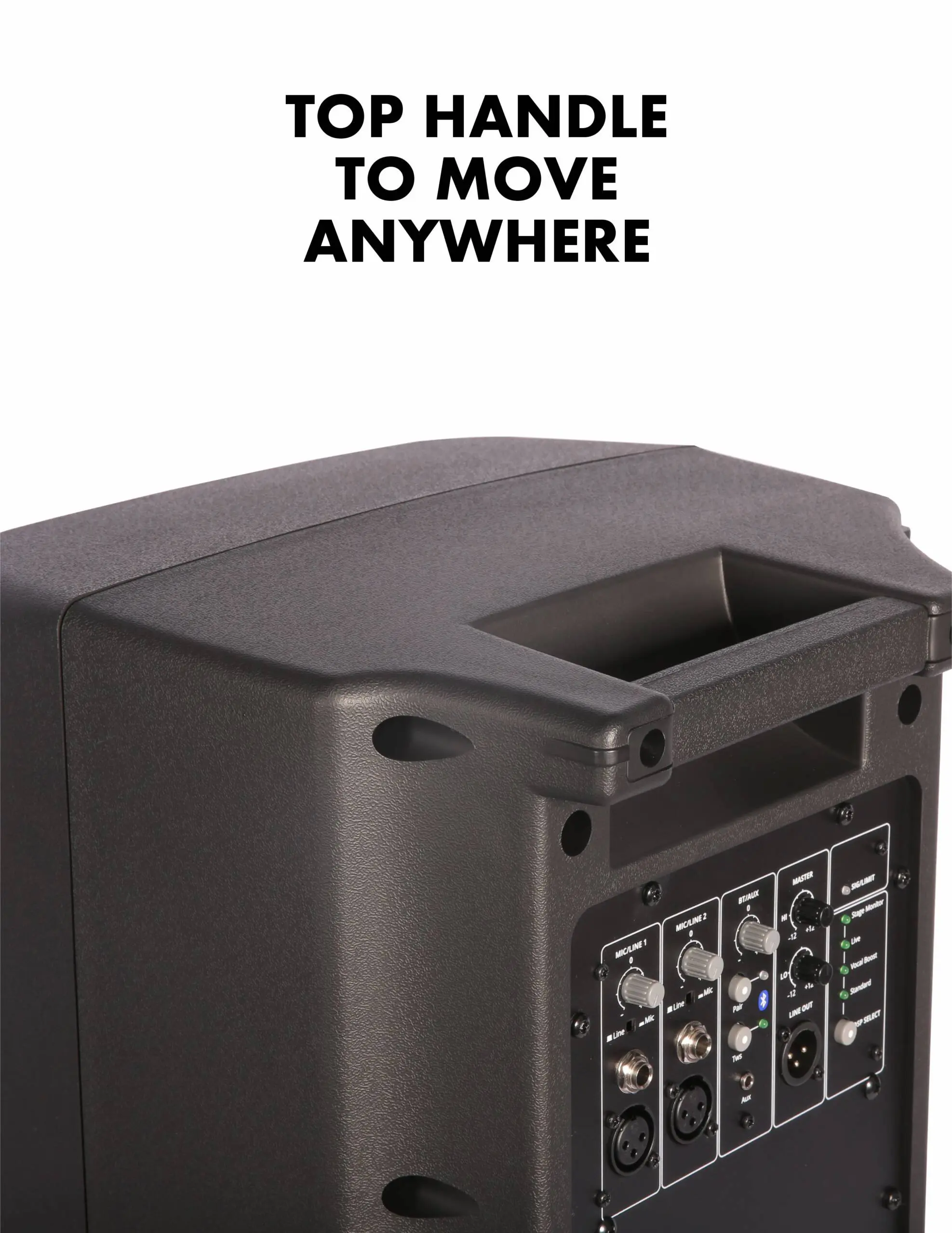 Hawk Pro X-10 10-inch 200W powered loudspeaker with pole mounting and wedge monitor options