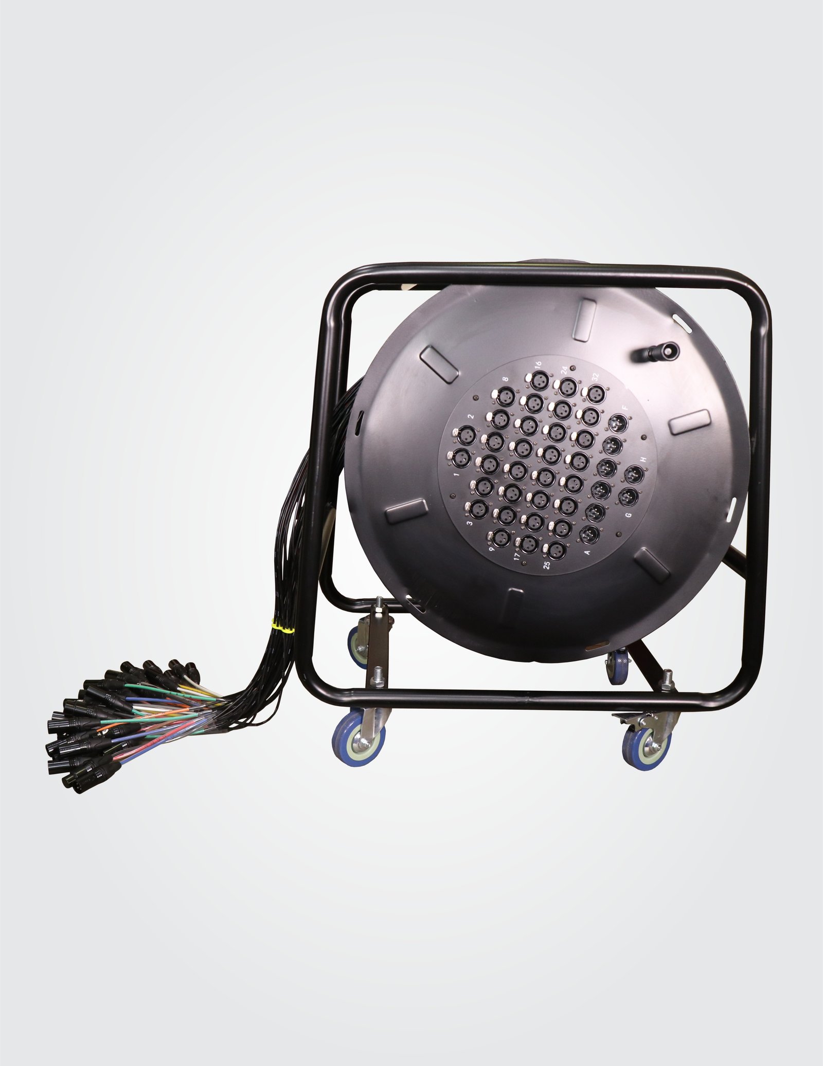 HSD3208LU50 40 Channel Snake Cable With Drum, 32 in and 8 out, 50 Meters, Balanced Cable