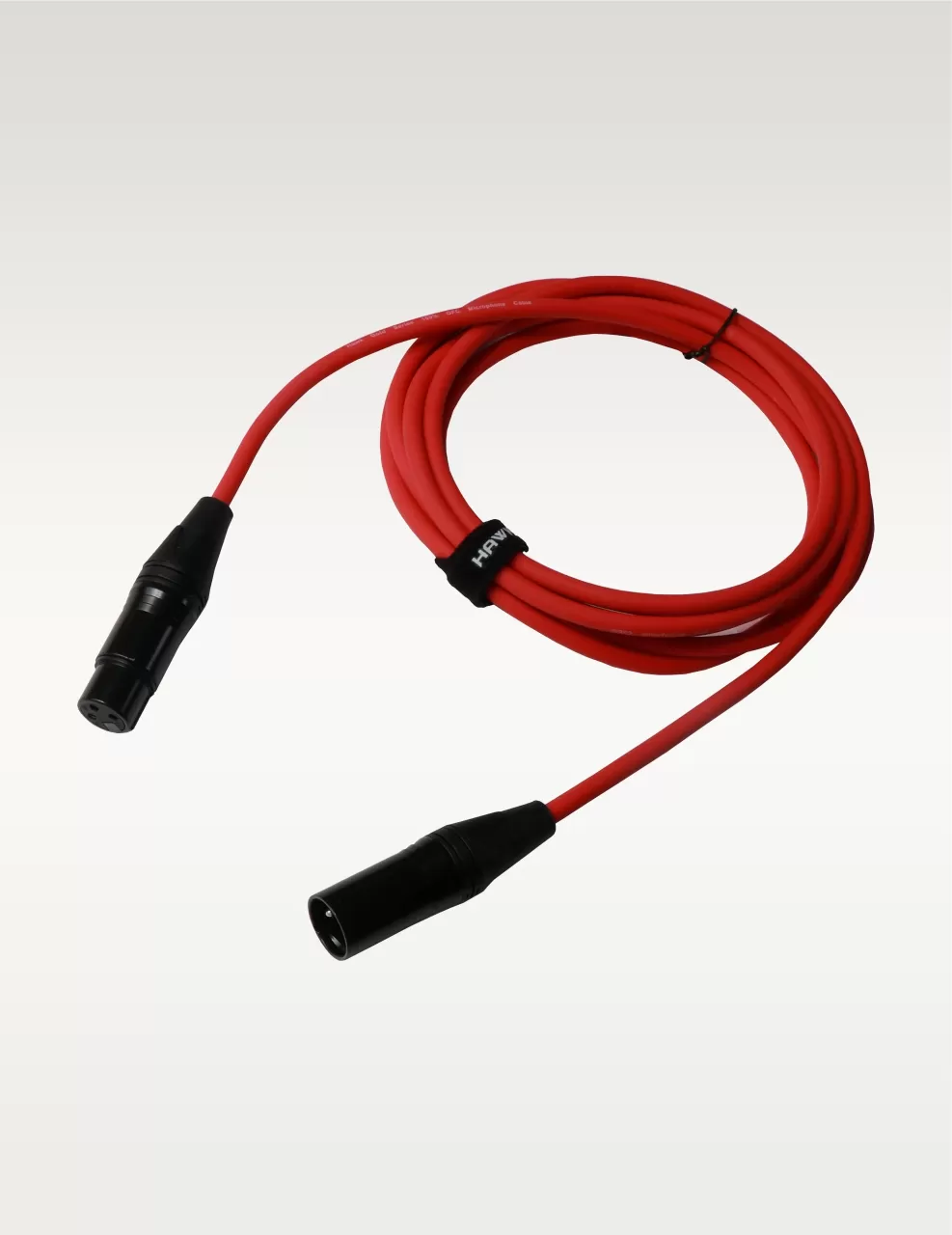SXFG-010RED Gold Series XLR Male to XLR Female With Cable Tie,3 Meters Red, Balanced Cable