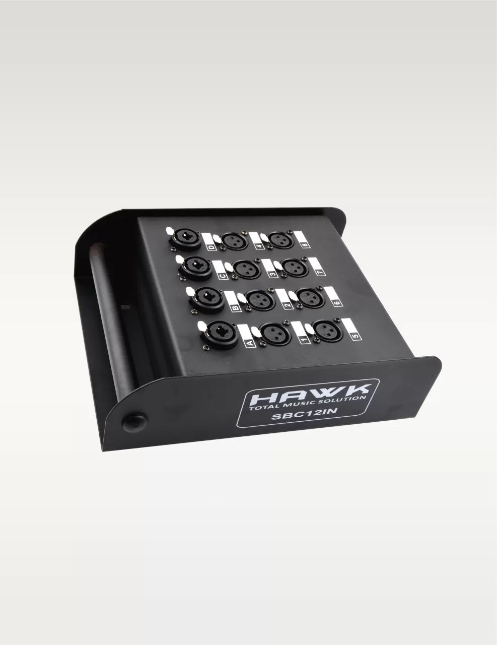 Hawk SBC12IN Heavy Duty Stage Box for Snake Cable, 12 Input with connectors