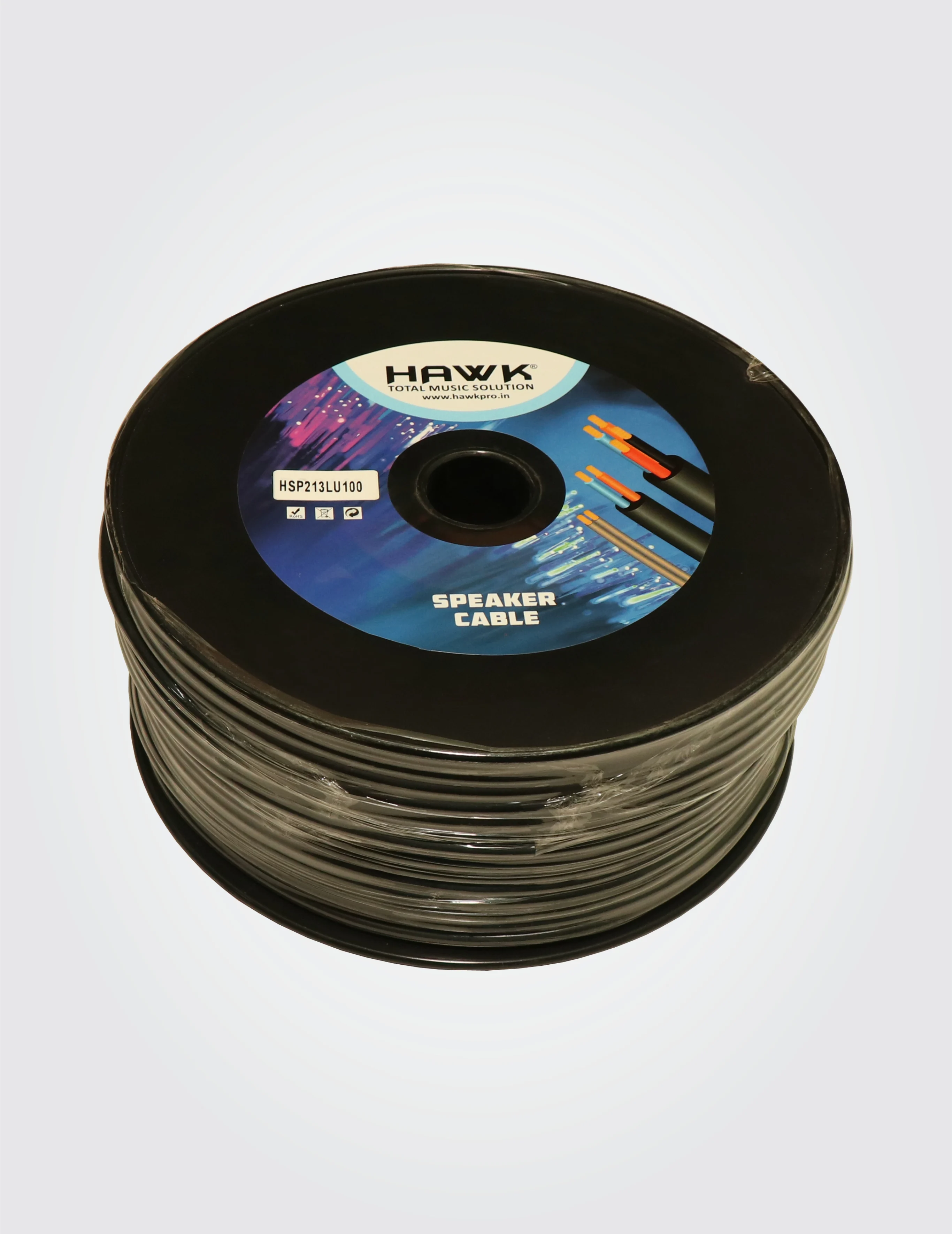Hawk HSP213LU100, 1.30 sq mm 2 core speaker cable