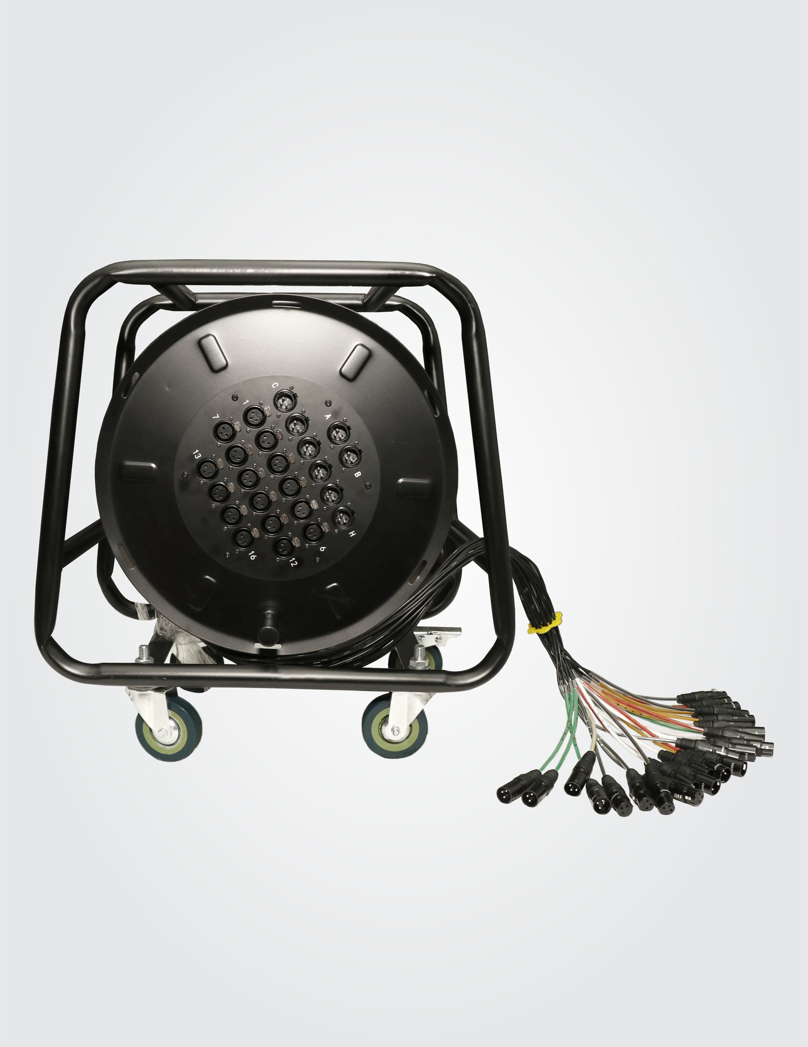 HSD1608LU30 24 Channel Snake Cable With Drum, 16 in and 8 out, 30 Meters, Balanced Cable