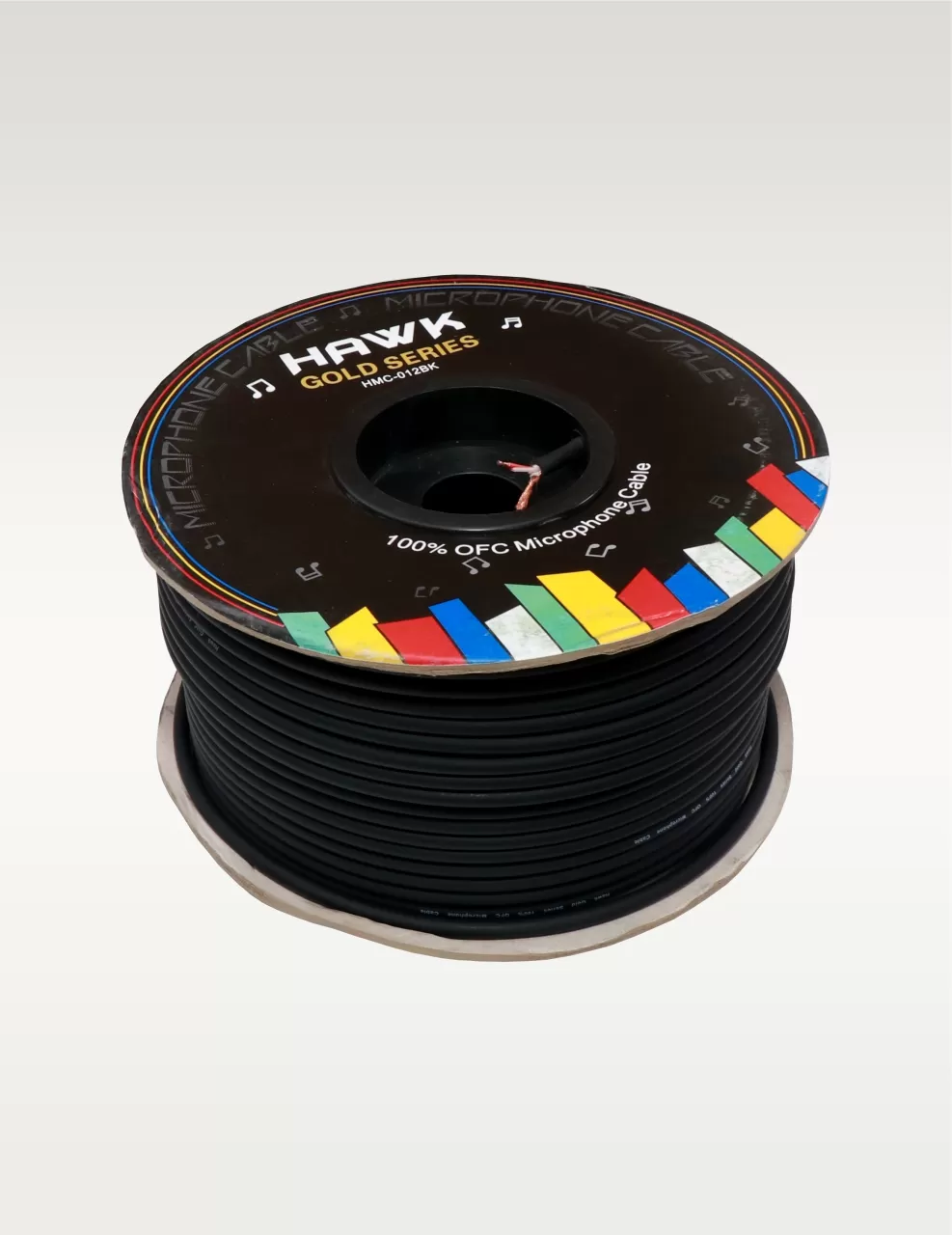 Hawk HMC012-BK Gold Series Microphone Cable Roll 100 Meter