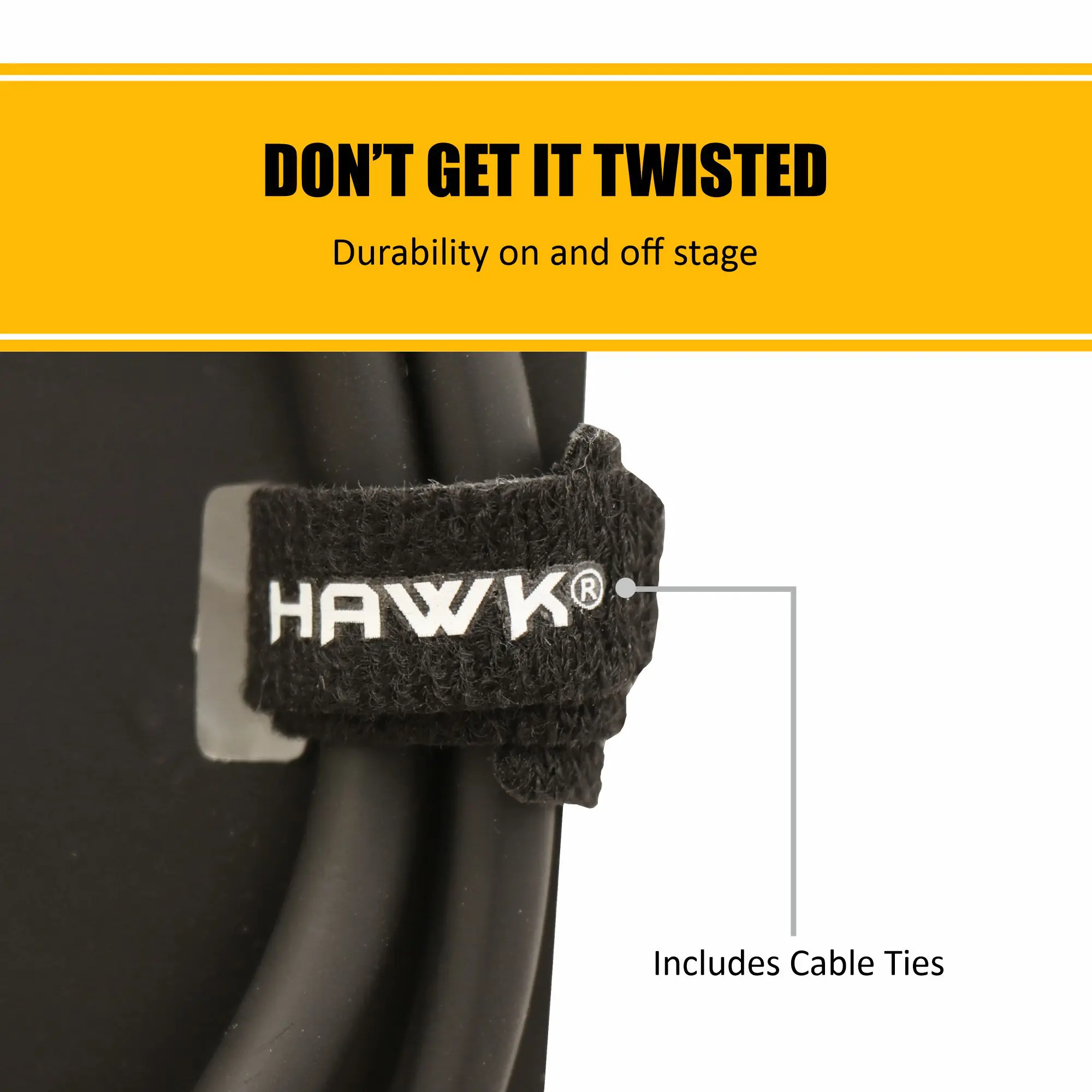 HSBRJ45LU03 CAT6 RJ45 Cable with Black Hawk Shell 3M
