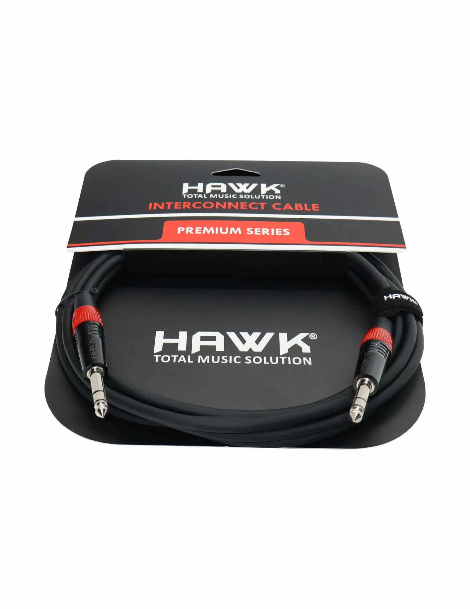HAWK HMSPLU01 Premium Series 1-meter TRS male to TRS male audio cable with Hawk connectors