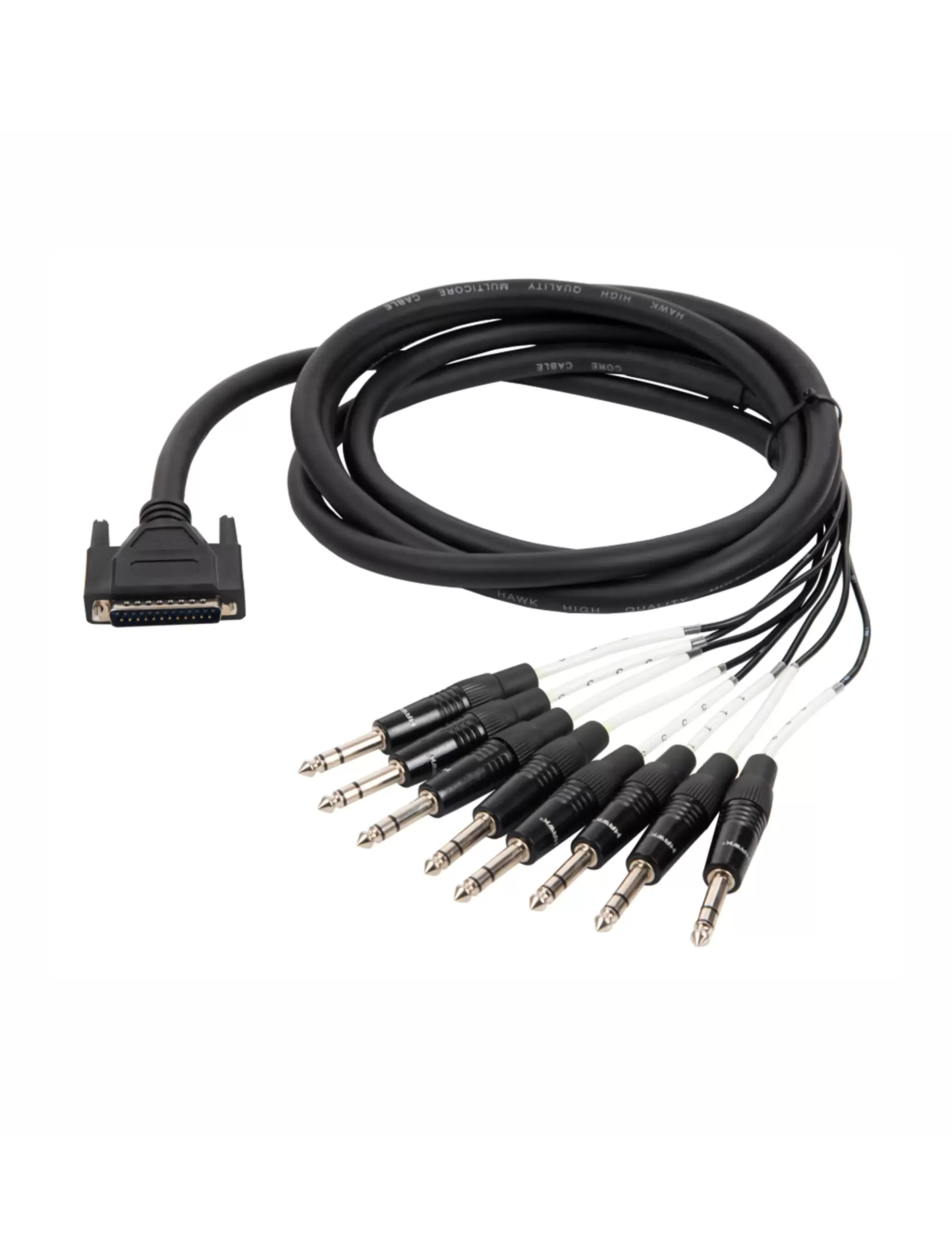 HDTS803 DB25 to 8-channel 6.35mm TRS audio cable