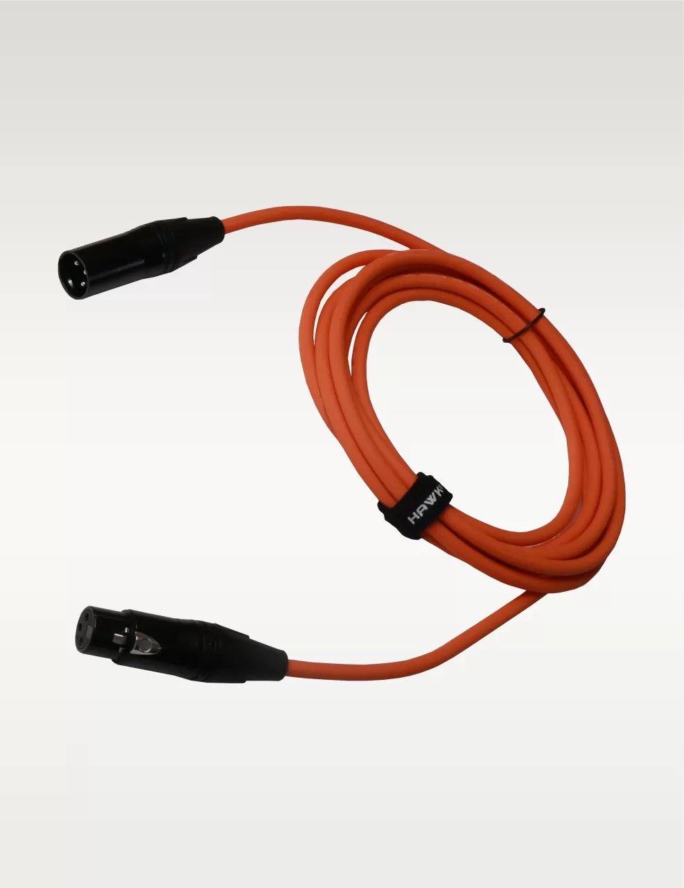 SXFG-010ORG Gold Series XLR Male to XLR Female With Cable Tie, 3 Meters Orange, Balanced Cable