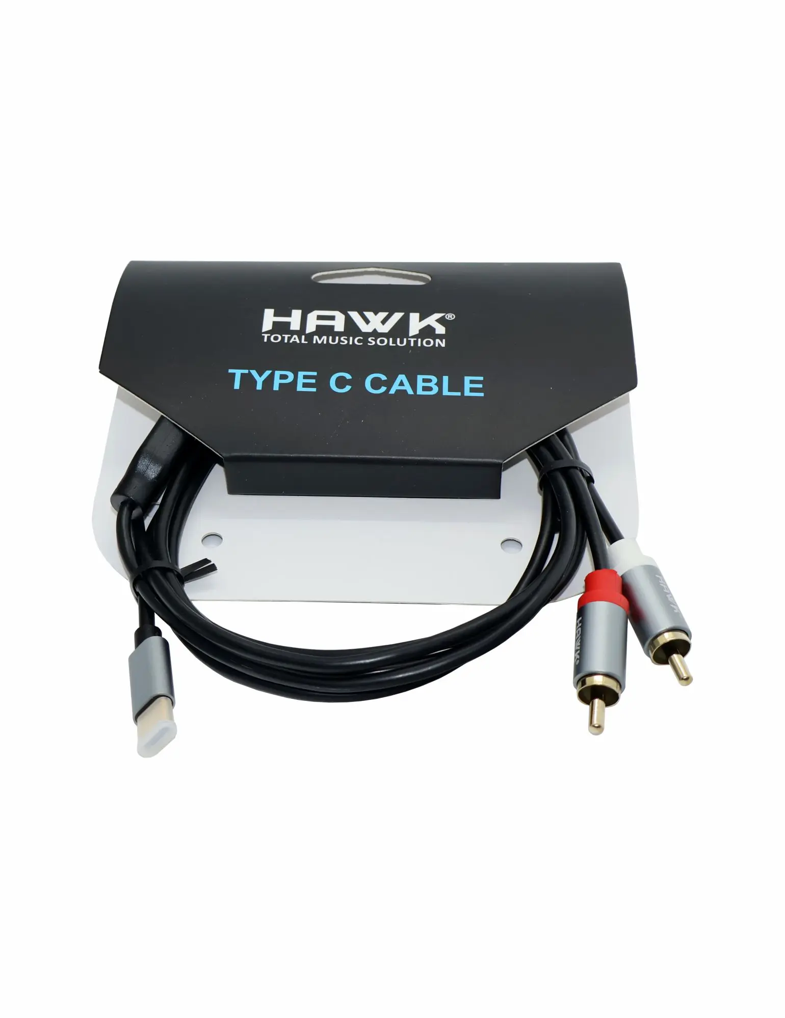 HC2RLU01.8 – TYPE C TO 2* RCA Male Black